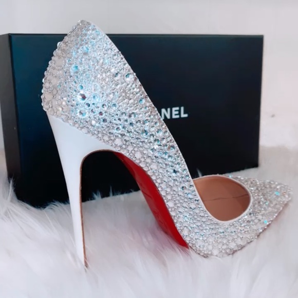 Christian Louboutin Shoes - Louboutin pumps so Kate swarovski Custom 1 of 1